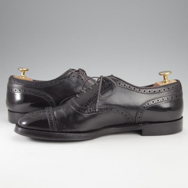 極上★オールデン 8D【コードバン仕様★(ハワイ)Leather Soul別注/5165】セミブローグ/プラザラスト/黒/レザーソウル/Alden★j297