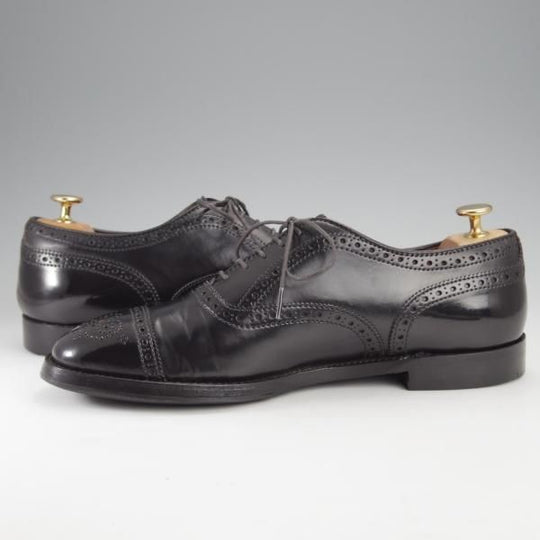 極上★オールデン 8D【コードバン仕様★(ハワイ)Leather Soul別注/5165】セミブローグ/プラザラスト/黒/レザーソウル/Alden★j297