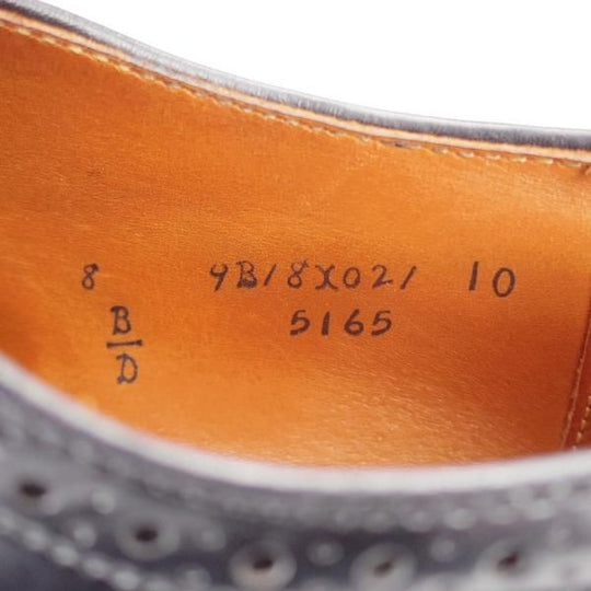 極上★オールデン 8D【コードバン仕様★(ハワイ)Leather Soul別注/5165】セミブローグ/プラザラスト/黒/レザーソウル/Alden★j297