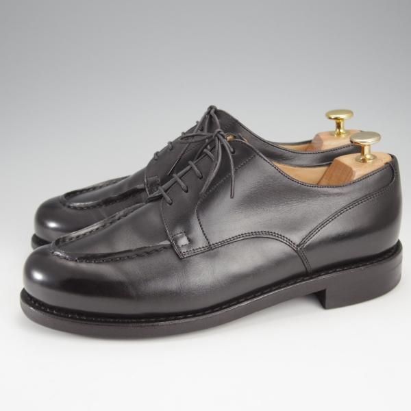 極上★パラブーツ SIZE 7.5【定価￥84,700-★ドレス仕様シャンボード/CHAMBORD】Uチップ/カーフ/NOIR/黒/Paraboot★j298