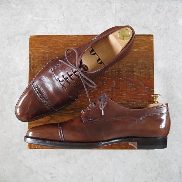 極上★クロケット&ジョーンズ 7D【定価￥110,250-★(浅草)ギルド・オブ・クラフツ監修/ハンドグレードライン】RUFFLES/濃茶★j299