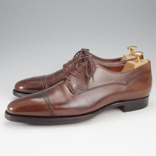 極上★クロケット&ジョーンズ 7D【定価￥110,250-★(浅草)ギルド・オブ・クラフツ監修/ハンドグレードライン】RUFFLES/濃茶★j299