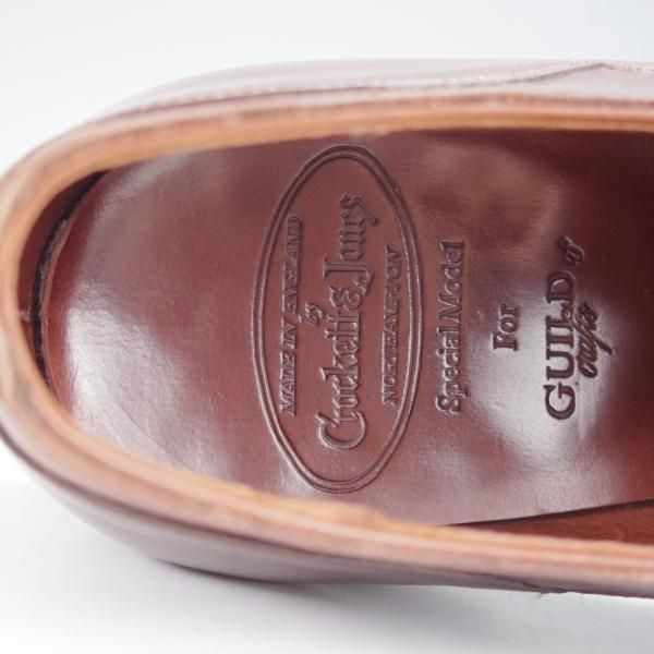 極上★クロケット&ジョーンズ 7D【定価￥110,250-★(浅草)ギルド・オブ・クラフツ監修/ハンドグレードライン】RUFFLES/濃茶★j299