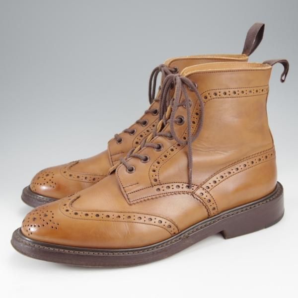 極上★トリッカーズ SIZE 10【現行定価￥99,000-★MALTON/モールトン】M2508/カントリーブーツ/カーフ/茶/メンズ/Tricker's★j302