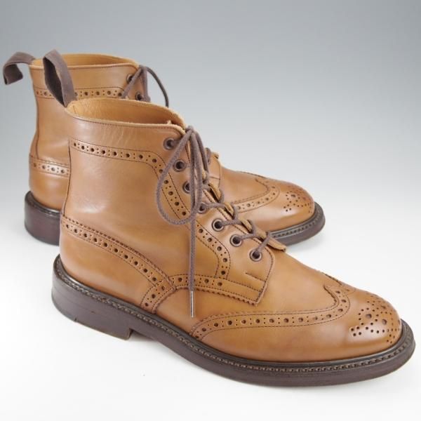 極上★トリッカーズ SIZE 10【現行定価￥99,000-★MALTON/モールトン】M2508/カントリーブーツ/カーフ/茶/メンズ/Tricker's★j302