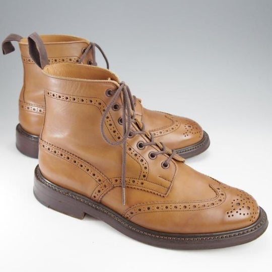 極上★トリッカーズ SIZE 10【現行定価￥99,000-★MALTON/モールトン】M2508/カントリーブーツ/カーフ/茶/メンズ/Tricker's★j302