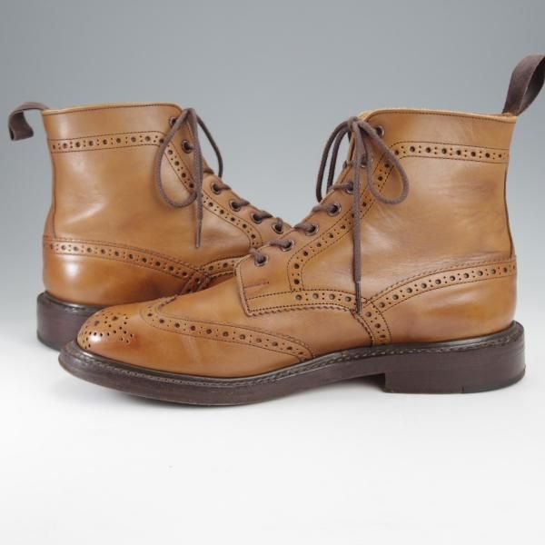 極上★トリッカーズ SIZE 10【現行定価￥99,000-★MALTON/モールトン】M2508/カントリーブーツ/カーフ/茶/メンズ/Tricker's★j302
