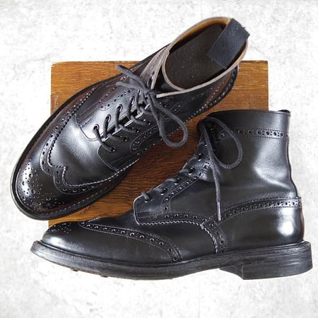 ★トリッカーズ SIZE 10【現行定価￥104,500-★ダイナイトソール仕様/MALTON】モールトン/M2508/カントリーブーツ/黒/Tricker's★j303