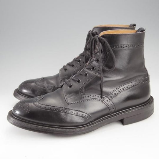 ★トリッカーズ SIZE 10【現行定価￥104,500-★ダイナイトソール仕様/MALTON】モールトン/M2508/カントリーブーツ/黒/Tricker's★j303