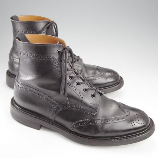 ★トリッカーズ SIZE 10【現行定価￥104,500-★ダイナイトソール仕様/MALTON】モールトン/M2508/カントリーブーツ/黒/Tricker's★j303