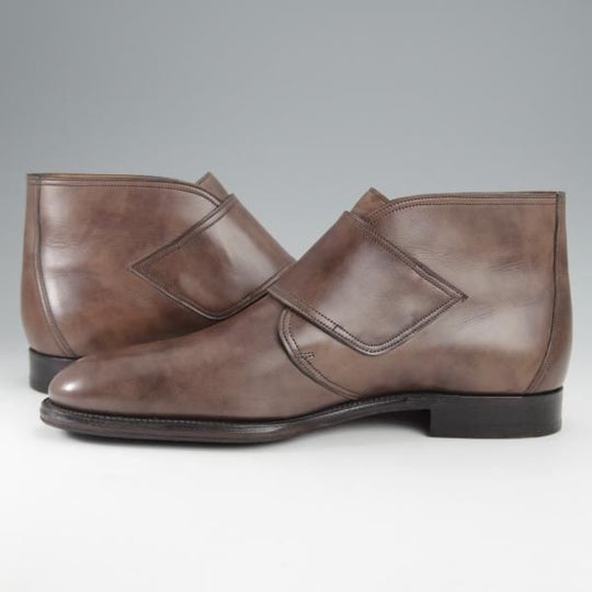 極美品★ジョンロブ SIZE 42/UK8.5程度【貴重★エルメス別注/HERMES/ミュージアムカーフ】LOUIS/ダブルモンク/ブーツ/JOHN LOBB★j304