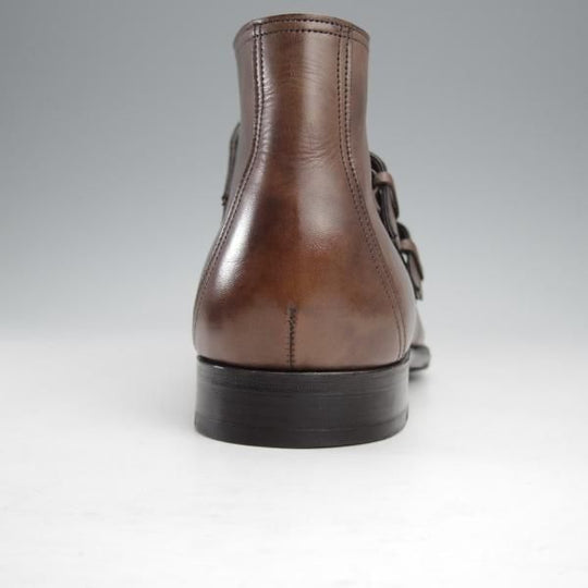 極美品★ジョンロブ SIZE 42/UK8.5程度【貴重★エルメス別注/HERMES/ミュージアムカーフ】LOUIS/ダブルモンク/ブーツ/JOHN LOBB★j304