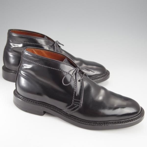 極上★オールデン 7E【定価￥176,000-★コードバン仕様/1340】バリーラスト/チャッカブーツ/黒/メンズ/Alden★j305