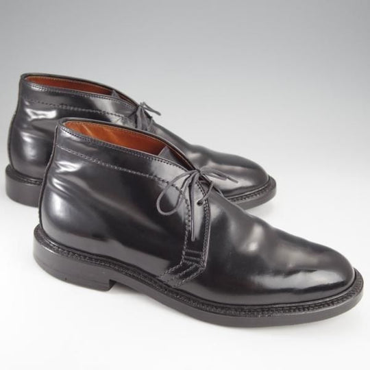 極上★オールデン 7E【定価￥176,000-★コードバン仕様/1340】バリーラスト/チャッカブーツ/黒/メンズ/Alden★j305