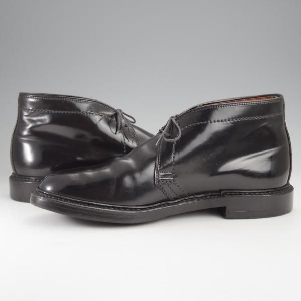 極上★オールデン 7E【定価￥176,000-★コードバン仕様/1340】バリーラスト/チャッカブーツ/黒/メンズ/Alden★j305