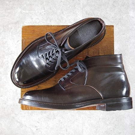 ★Makers/メイカーズ SIZE 8【定価￥120,450-★コードバン/(米)ホーウィン社】6アイレットチャッカブーツ/CDVN-06G/黒/メンズ★j306