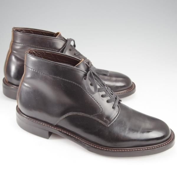 ★Makers/メイカーズ SIZE 8【定価￥120,450-★コードバン/(米)ホーウィン社】6アイレットチャッカブーツ/CDVN-06G/黒/メンズ★j306