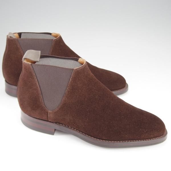 極上★クロケット&ジョーンズ 7E【定価￥81,400-★ダイナイトソール/CRANFORD4】サイドゴアブーツ/317ラスト/濃茶/Crockett&Jones★j309