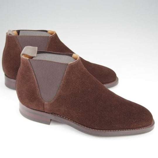 極上★クロケット&ジョーンズ 7E【定価￥81,400-★ダイナイトソール/CRANFORD4】サイドゴアブーツ/317ラスト/濃茶/Crockett&Jones★j309