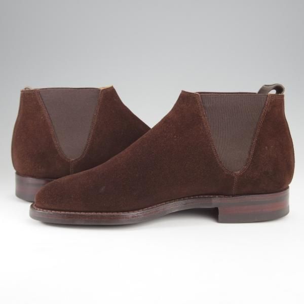 極上★クロケット&ジョーンズ 7E【定価￥81,400-★ダイナイトソール/CRANFORD4】サイドゴアブーツ/317ラスト/濃茶/Crockett&Jones★j309