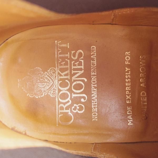 極上★クロケット&ジョーンズ 7E【定価￥81,400-★ダイナイトソール/CRANFORD4】サイドゴアブーツ/317ラスト/濃茶/Crockett&Jones★j309