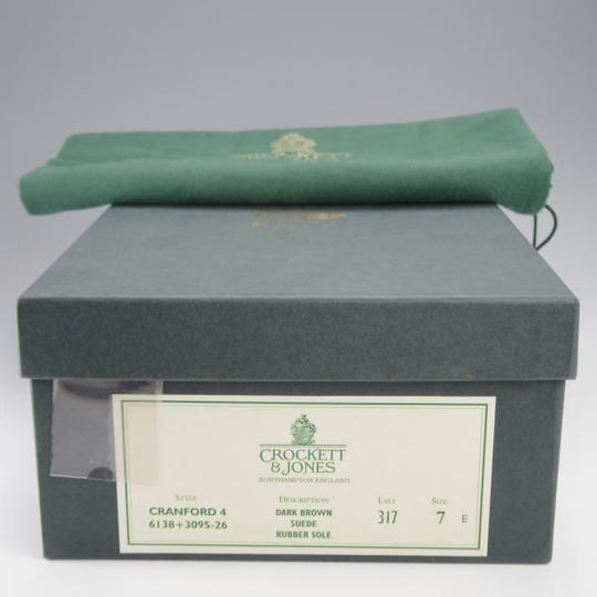 極上★クロケット&ジョーンズ 7E【定価￥81,400-★ダイナイトソール/CRANFORD4】サイドゴアブーツ/317ラスト/濃茶/Crockett&Jones★j309
