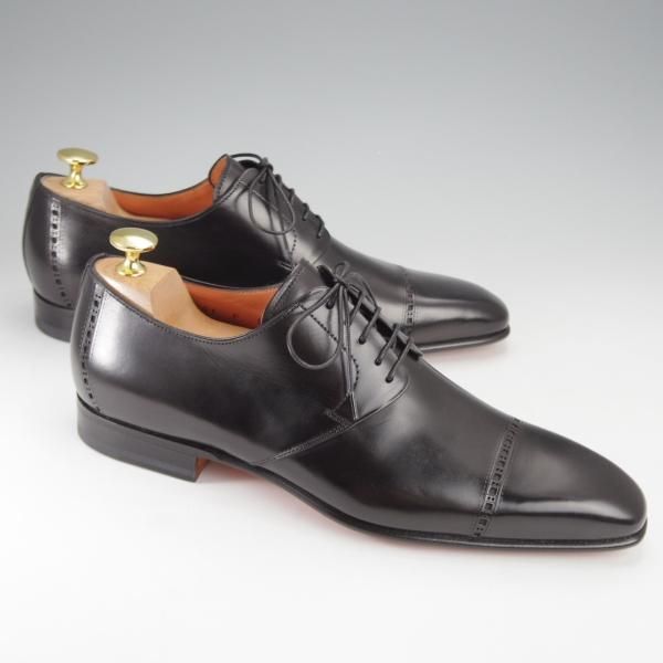 【美品】　サントーニ　キャップトゥ　UK6 1/2 ブラウン XL_EXTRALIGHTソール【SARTOR】 内羽根パンチドキャップトゥ