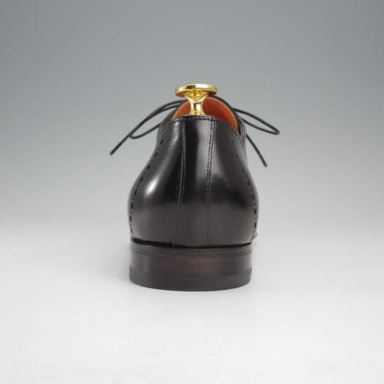 未使用★(伊)サントーニ SIZE 5【定価￥101,200-★パンチドキャップトゥ/14728】カーフ/黒/メンズ/Santoni★j311