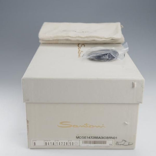 未使用★(伊)サントーニ SIZE 5【定価￥101,200-★パンチドキャップトゥ/14728】カーフ/黒/メンズ/Santoni★j311