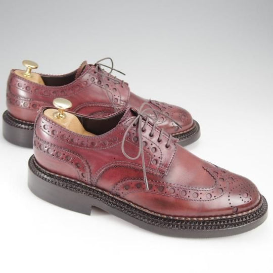 極上★(英)グレンソン 6G【高額★THE TRIPLE WELT/トリプルウェルト/Archie】G-ONEライン/フルブローグ/赤茶/GRENSON★j312