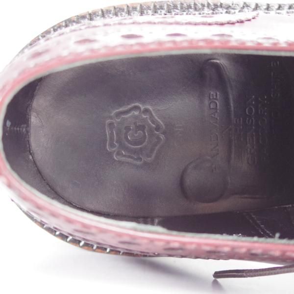 極上★(英)グレンソン 6G【高額★THE TRIPLE WELT/トリプルウェルト/Archie】G-ONEライン/フルブローグ/赤茶/GRENSON★j312
