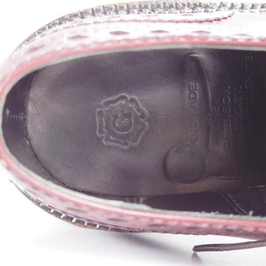 極上★(英)グレンソン 6G【高額★THE TRIPLE WELT/トリプルウェルト/Archie】G-ONEライン/フルブローグ/赤茶/GRENSON★j312