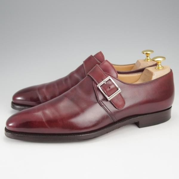 極上★クロケット&ジョーンズ 6.5E【モデル定価￥86,900-★MONKTON/348ラスト】モンクストラップ/カーフ/赤茶/Crockett&Jones★j313