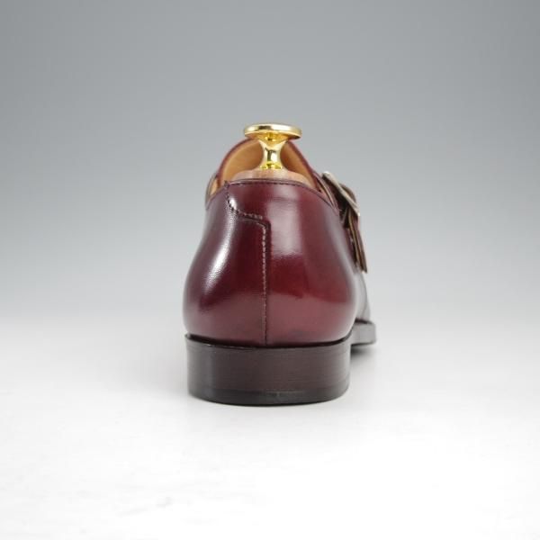 極上★クロケット&ジョーンズ 6.5E【モデル定価￥86,900-★MONKTON/348ラスト】モンクストラップ/カーフ/赤茶/Crockett&Jones★j313