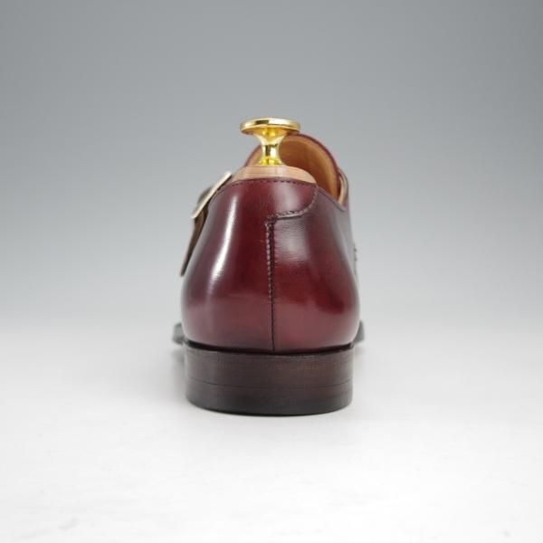極上★クロケット&ジョーンズ 6.5E【モデル定価￥86,900-★MONKTON/348ラスト】モンクストラップ/カーフ/赤茶/Crockett&Jones★j313