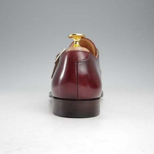 極上★クロケット&ジョーンズ 6.5E【モデル定価￥86,900-★MONKTON/348ラスト】モンクストラップ/カーフ/赤茶/Crockett&Jones★j313