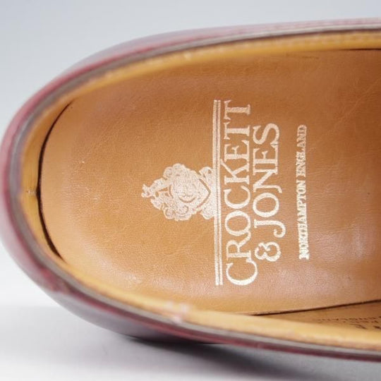 極上★クロケット&ジョーンズ 6.5E【モデル定価￥86,900-★MONKTON/348ラスト】モンクストラップ/カーフ/赤茶/Crockett&Jones★j313