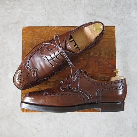 極上★クロケット&ジョーンズ 6.5D【貴重★(独)エドワードマイヤー別注/CALCHI】353ラスト/濃茶/Eduard Meier/Crockett&Jones★j314