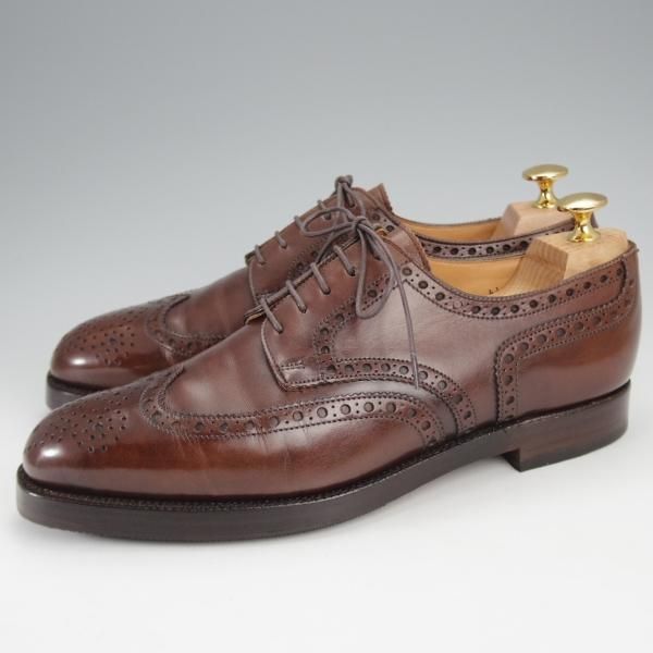 極上★クロケット&ジョーンズ 6.5D【貴重★(独)エドワードマイヤー別注/CALCHI】353ラスト/濃茶/Eduard Meier/Crockett&Jones★j314