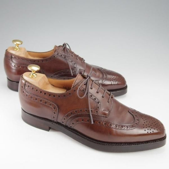 極上★クロケット&ジョーンズ 6.5D【貴重★(独)エドワードマイヤー別注/CALCHI】353ラスト/濃茶/Eduard Meier/Crockett&Jones★j314