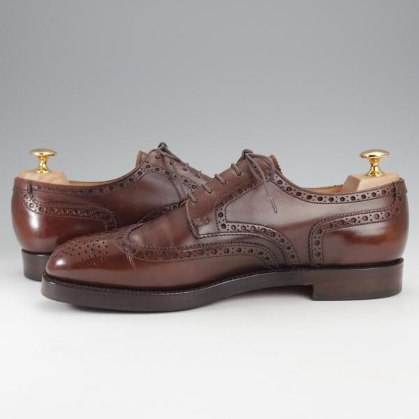 極上★クロケット&ジョーンズ 6.5D【貴重★(独)エドワードマイヤー別注/CALCHI】353ラスト/濃茶/Eduard Meier/Crockett&Jones★j314