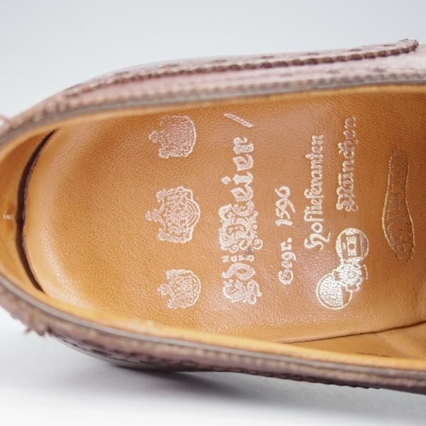 極上★クロケット&ジョーンズ 6.5D【貴重★(独)エドワードマイヤー別注/CALCHI】353ラスト/濃茶/Eduard Meier/Crockett&Jones★j314