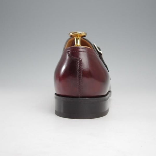 極美品★ジョンロブ 6E【貴重★CAMBORNE/ミスティカーフ】7000ラスト/ケンボーン/ダブルモンク/CLARET/赤茶/メンズ/JOHN LOBB★j315