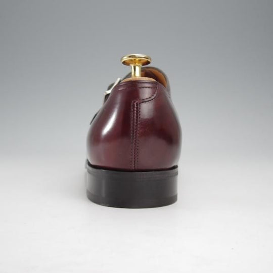 極美品★ジョンロブ 6E【貴重★CAMBORNE/ミスティカーフ】7000ラスト/ケンボーン/ダブルモンク/CLARET/赤茶/メンズ/JOHN LOBB★j315