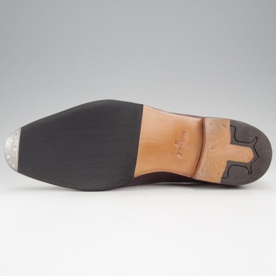 極美品★ジョンロブ 6E【貴重★CAMBORNE/ミスティカーフ】7000ラスト/ケンボーン/ダブルモンク/CLARET/赤茶/メンズ/JOHN LOBB★j315