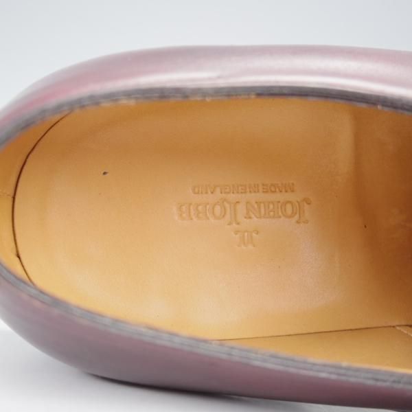 極美品★ジョンロブ 6E【貴重★CAMBORNE/ミスティカーフ】7000ラスト/ケンボーン/ダブルモンク/CLARET/赤茶/メンズ/JOHN LOBB★j315