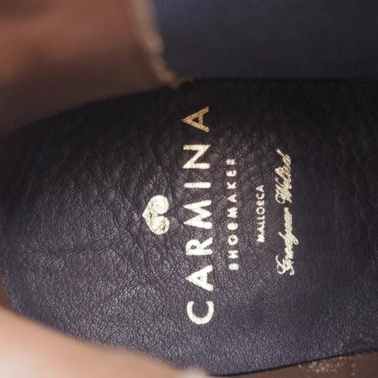 未使用★(スペイン製)CARMINA/カルミナ SIZE 6.5【定価￥80,300-★サイドゴアブーツ/80216】スエード/濃紺/メンズ★j318