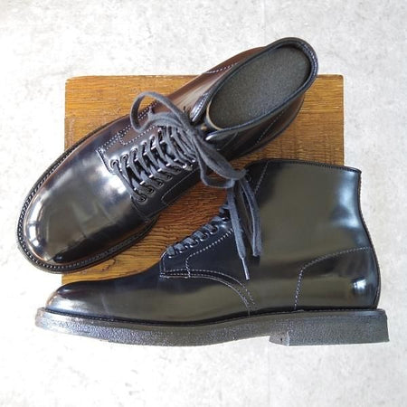 極美品★オールデン 9D【現行定価18万円程度★コードバン仕様/ミリタリーラスト】46009H/マンソンブーツ/黒/メンズ/Alden★j319