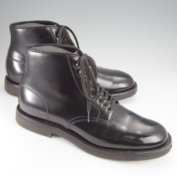 極美品★オールデン 9D【現行定価18万円程度★コードバン仕様/ミリタリーラスト】46009H/マンソンブーツ/黒/メンズ/Alden★j319