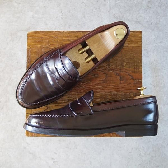 ★オールデン 8D【現行定価17万円程度★コードバン仕様/986】ヴァンラスト/バンラスト/赤茶/バーガンディー/コインローファー/Alden★j320